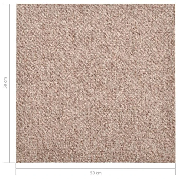 Dalles De Tapis De Sol 20 Pcs 5 M² 50x50 Cm Beige – Image 7