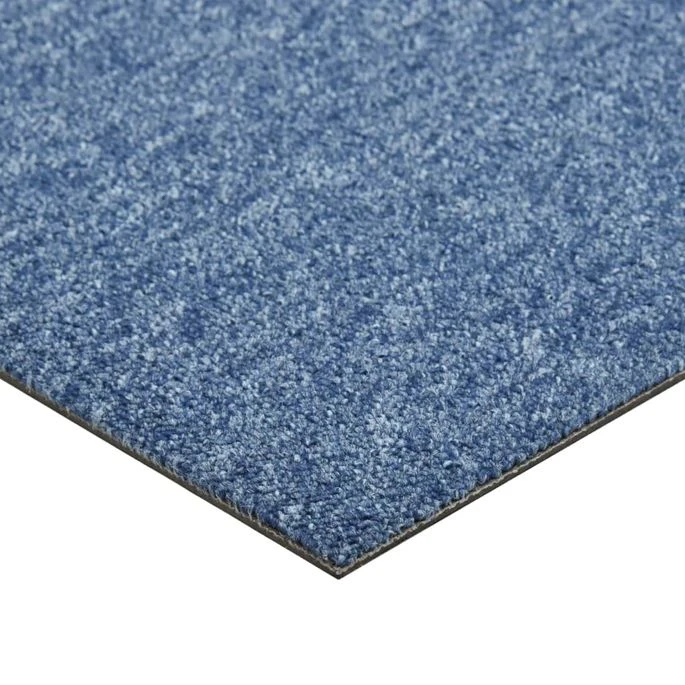 Dalles De Tapis De Sol 20 Pcs 5 M² 50x50 Cm Bleu – Image 6
