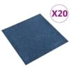Dalles De Tapis De Sol 20 Pcs 5 M² 50x50 Cm Bleu Foncé