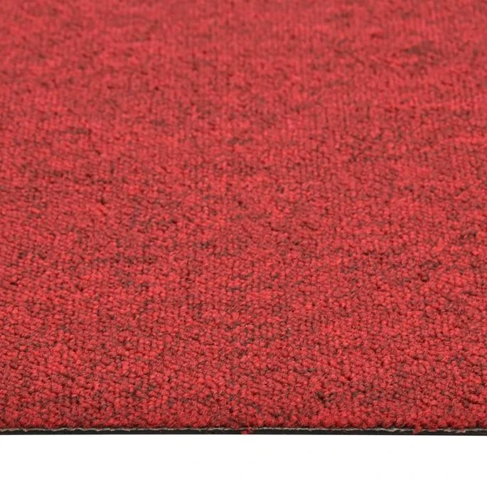Dalles De Tapis De Sol 20 Pcs 5 M² 50x50 Cm Rouge – Image 5