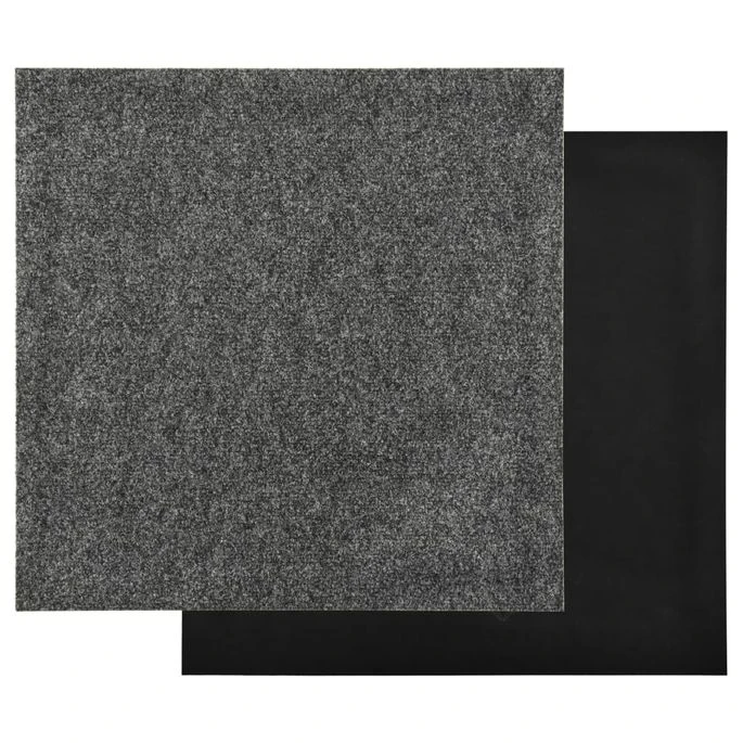 Dalles De Tapis De Sol 20 Pcs 5 M² Gris Foncé – Image 4
