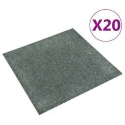 Dalles De Tapis De Sol 20 Pcs 5 M² Vert