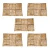 Dalles De Terrasse 30 Pcs 50x50 Cm Bois Marron