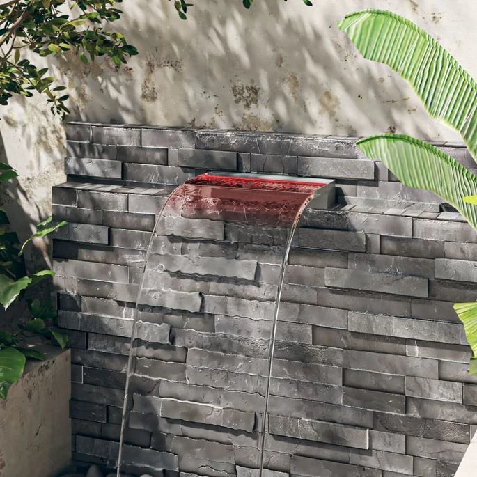 Déversoir Pour Cascade Avec LED RVB Inox 45 Cm – Image 4