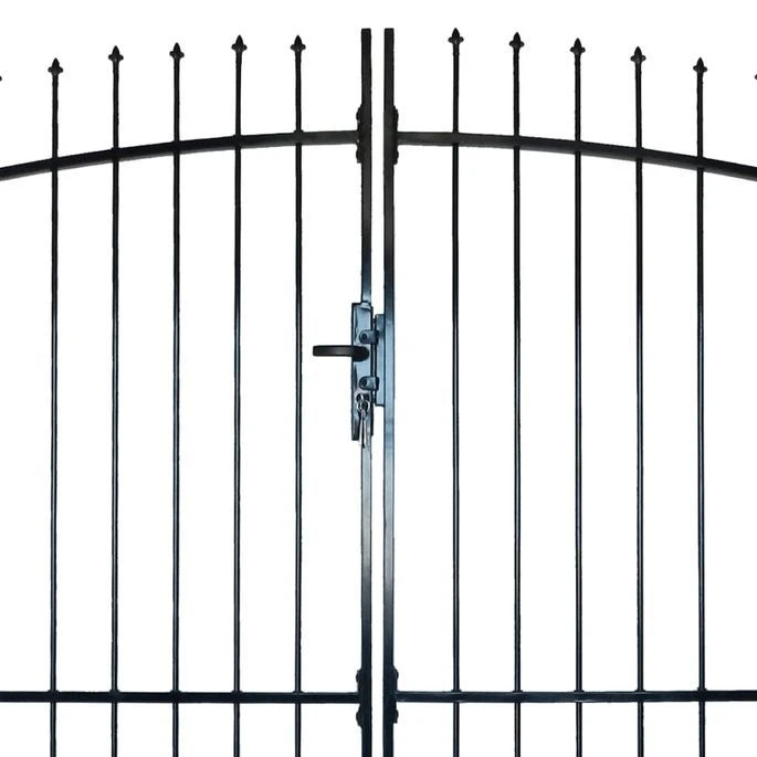 Double Portail Avec Haut Sous Forme De Lance 300 X 248 Cm – Image 3