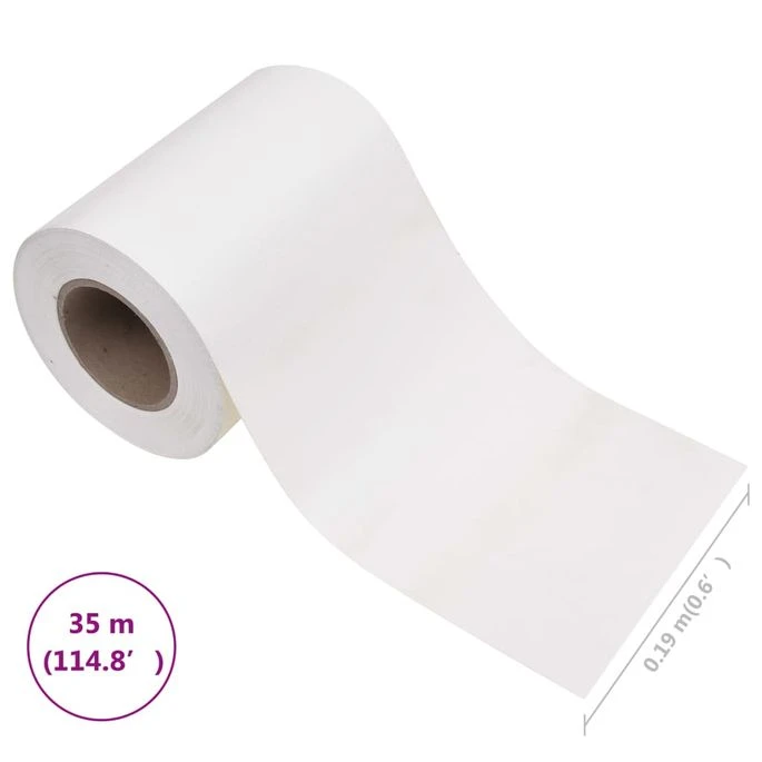 Écran D'intimité De Jardin PVC 35x0,19 M Blanc – Image 10