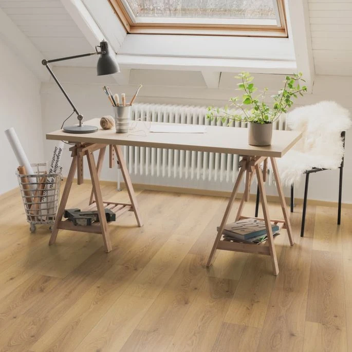 Egger Planches De Plancher Stratifié 77,61 M² 8 Mm Oak Trilogy Natural