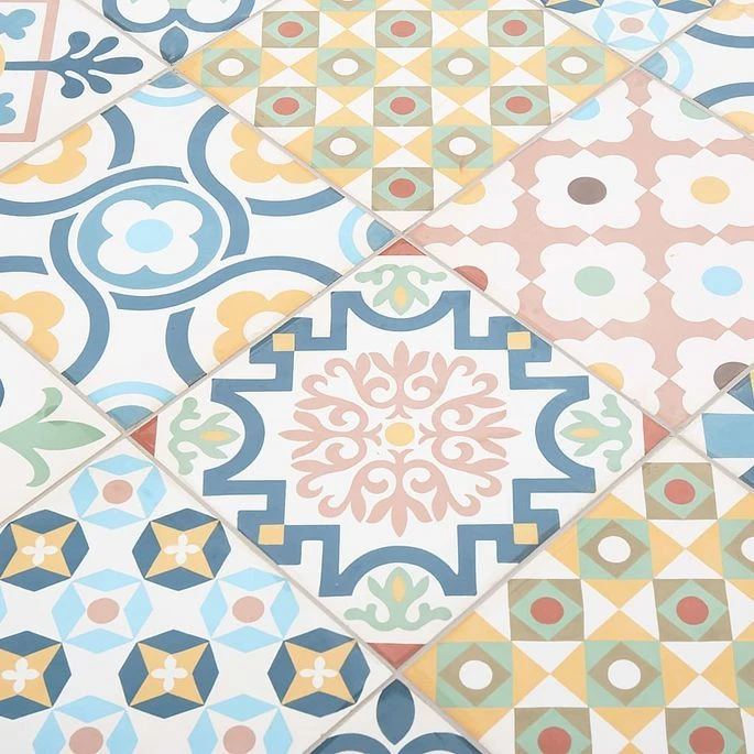 Ensemble De Bar D'extérieur 3 Pcs Carreau Mosaïque Et Acacia – Image 2