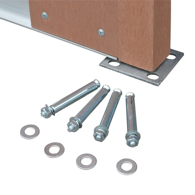 Ensemble De Clôture WPC 4 Carré + 1 Incliné 842 X 185 Cm Marron – Image 7