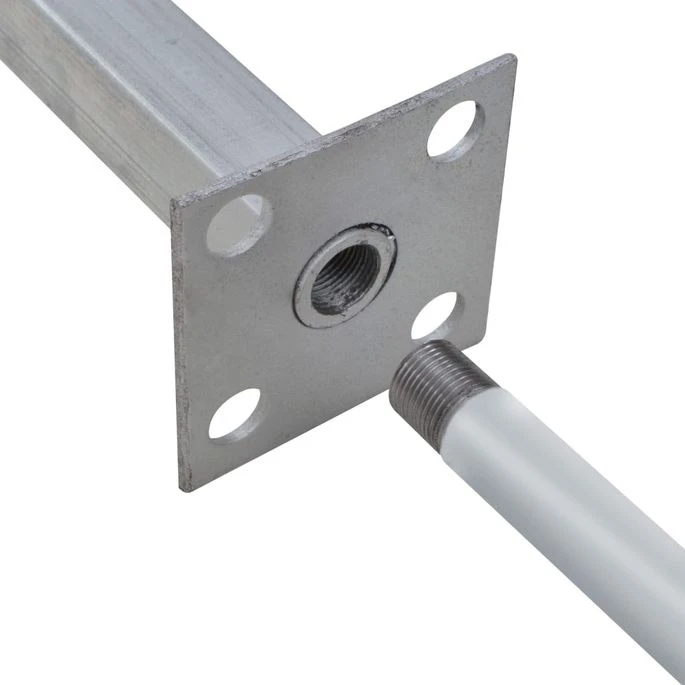 Ensemble De Clôture WPC 4 Carré 747 X 185 Cm Gris – Image 10