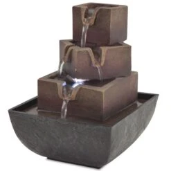 Fontaine D'intérieur Avec Lampe LED Polyrésine 8