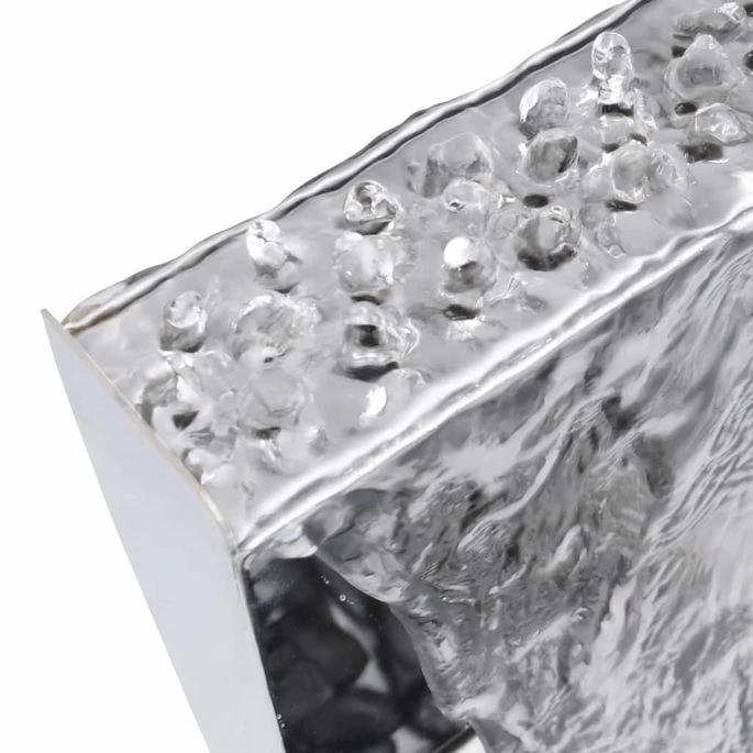 Fontaine De Jardin Avec Pompe Acier Inoxydable 90 Cm Courbé – Image 8