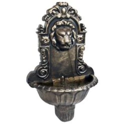 Fontaine Murale Design De Tête De Lion Bronze