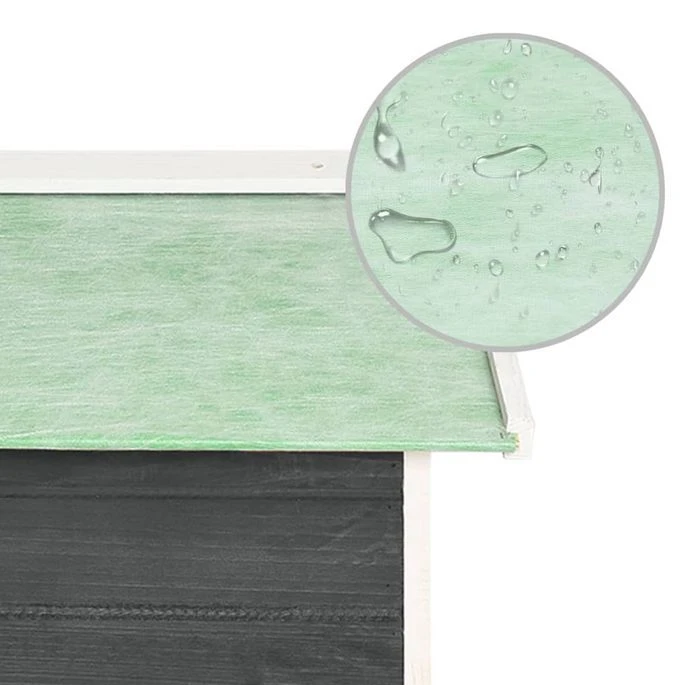 Garage De Tondeuse à Gazon 72x87x50 Cm Gris Et Blanc Sapin – Image 8