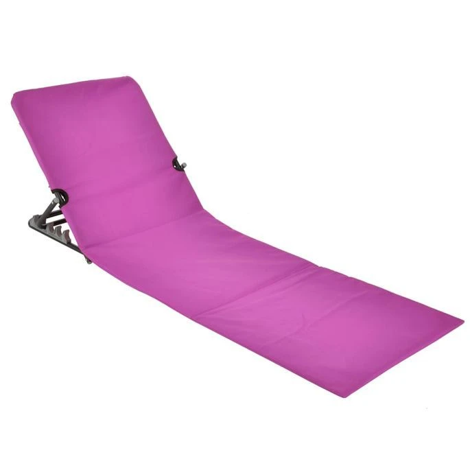 HI Chaise Tapis De Plage Pliable PVC Rose – Image 3
