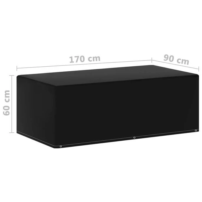 Housses De Meubles De Jardin 2pcs 6œillets Barbecue 170x90x60cm – Image 6