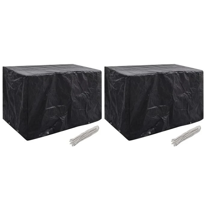 Housses De Salon De Jardin 2 Pcs 8 œillets 140x70x90 Cm