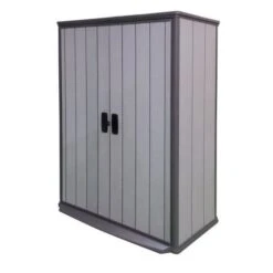 KETER Armoire De Rangement En Résine 1560L Pour Le Jardin - 138x80,5x185cm - Gris