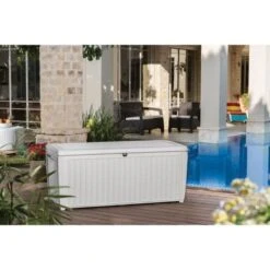 KETER Coffre De Jardin Sumatra - En Résine - 511 L - Blanc