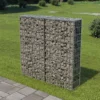 Mur à Gabion Avec Couvercles Acier Galvanisé 100x20x100 Cm