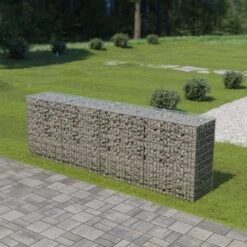 Mur En Gabion Avec Couvercles Acier Galvanisé 300 X 50 X 100 Cm