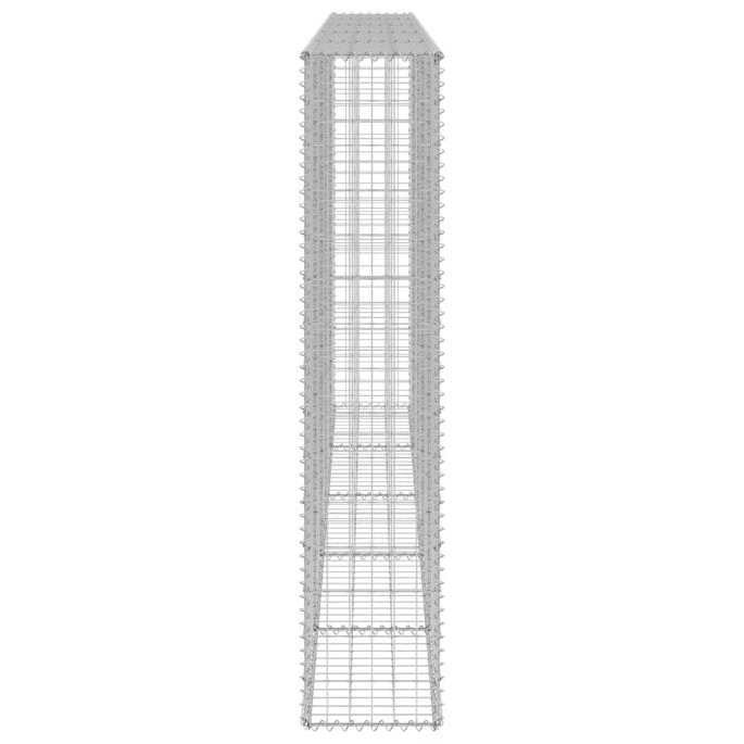 Mur En Gabion Avec Couvercles Acier Galvanisé 300x30x150 Cm – Image 4