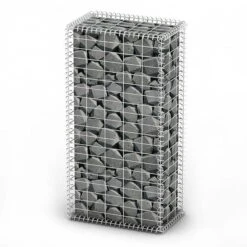 Panier De Gabion Avec Couvercle Fil Galvanisé 100 X 50 X 30 Cm