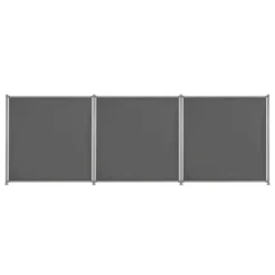 Panneau De Clôture 3 Pcs Tissu 540 X 180 Cm Anthracite