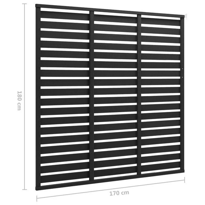 Panneau De Clôture WPC 170x180 Cm Noir – Image 4