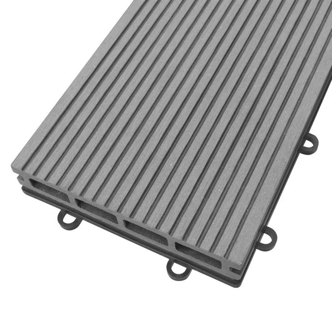 Panneau De Terrasse 34 Pcs Pour Spa WPC 255 X 210 Cm Gris – Image 7