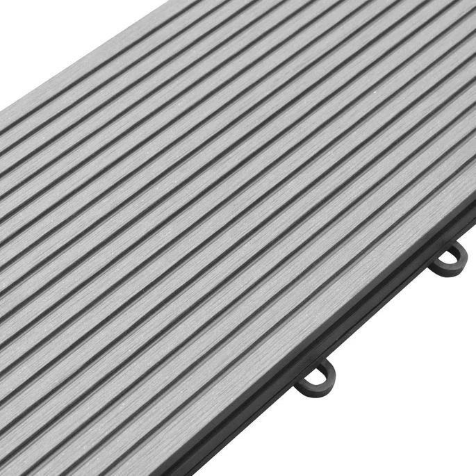 Panneau De Terrasse 34 Pcs Pour Spa WPC 255 X 210 Cm Gris – Image 8