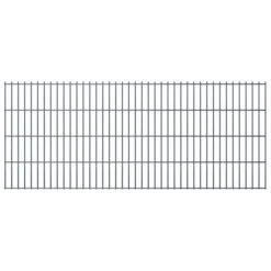 Panneaux De Clôture De Jardin 2D 2,008x0,83 M 18 M Total Gris