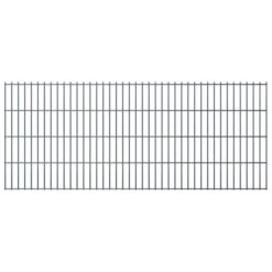 Panneaux De Clôture De Jardin 2D 2,008x0,83 M 6 M Total Gris