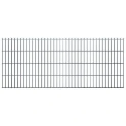 Panneaux De Clôture De Jardin 2D 2,008x0,83 M 8 M Total Gris