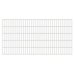 Panneaux De Clôture De Jardin 2D 2,008x1,03m 44 M Total Argenté