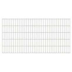 Panneaux De Clôture De Jardin 2D 2,008x1,03m 46 M Total Argenté