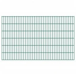 Panneaux De Clôture De Jardin 2D 2,008x1,23 M 18 M Total Vert