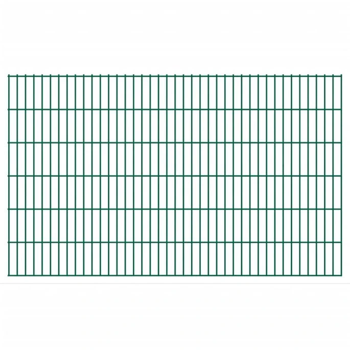 Panneaux De Clôture De Jardin 2D 2,008x1,23 M 18 M Total Vert