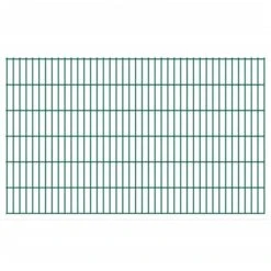 Panneaux De Clôture De Jardin 2D 2,008x1,23 M 32 M Total Vert