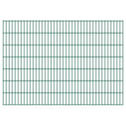 Panneaux De Clôture De Jardin 2D 2,008x1,43 M 22 M Total Vert