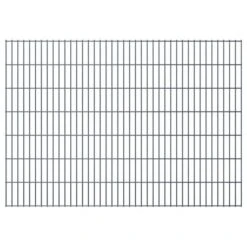 Panneaux De Clôture De Jardin 2D 2,008x1,43 M 26 M Total Gris