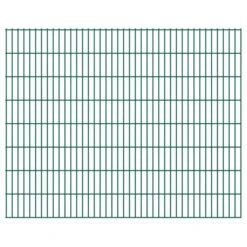 Panneaux De Clôture De Jardin 2D 2,008x1,63 M 10 M Total Vert