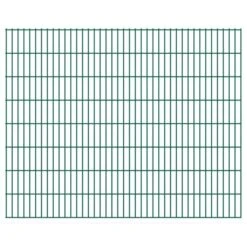 Panneaux De Clôture De Jardin 2D 2,008x1,63 M 30 M Total Vert