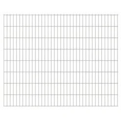 Panneaux De Clôture De Jardin 2D 2,008x1,63m 36 M Total Argenté