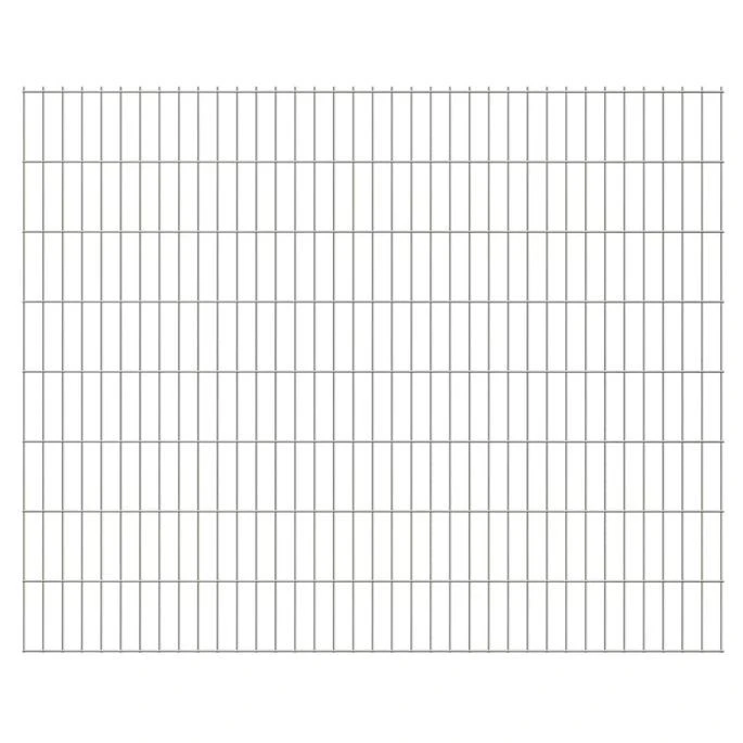 Panneaux De Clôture De Jardin 2D 2,008x1,63m 36 M Total Argenté