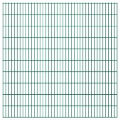 Panneaux De Clôture De Jardin 2D 2,008x2,03 M 24 M Total Vert