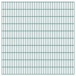Panneaux De Clôture De Jardin 2D 2,008x2,03 M 28 M Total Vert