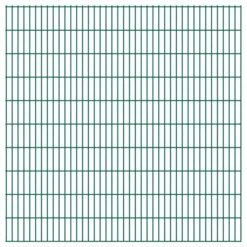 Panneaux De Clôture De Jardin 2D 2,008x2,03 M 32 M Total Vert