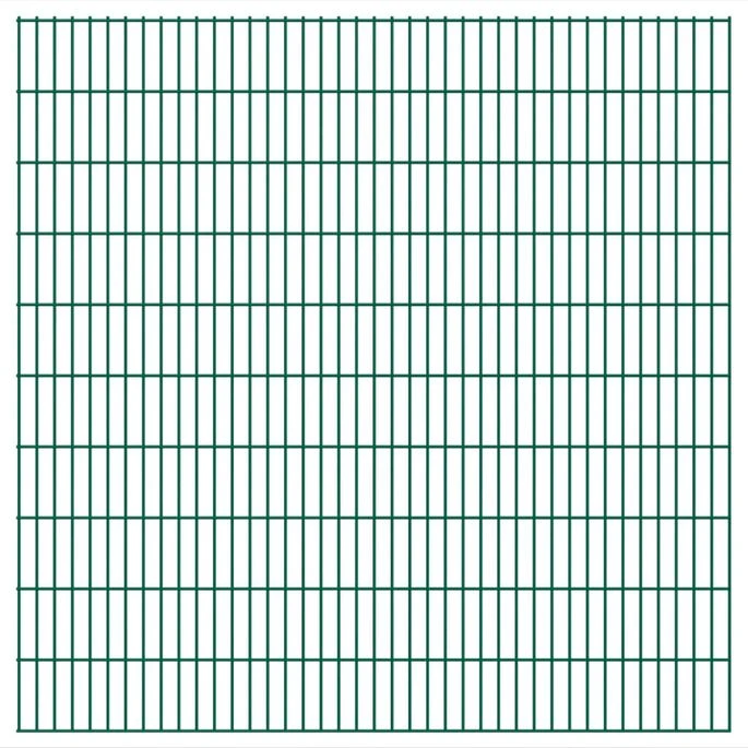Panneaux De Clôture De Jardin 2D 2,008x2,03 M 32 M Total Vert