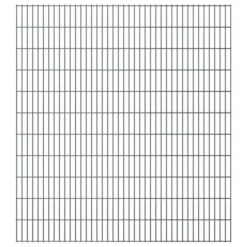 Panneaux De Clôture De Jardin 2D 2,008x2,23 M 28 M Total Gris